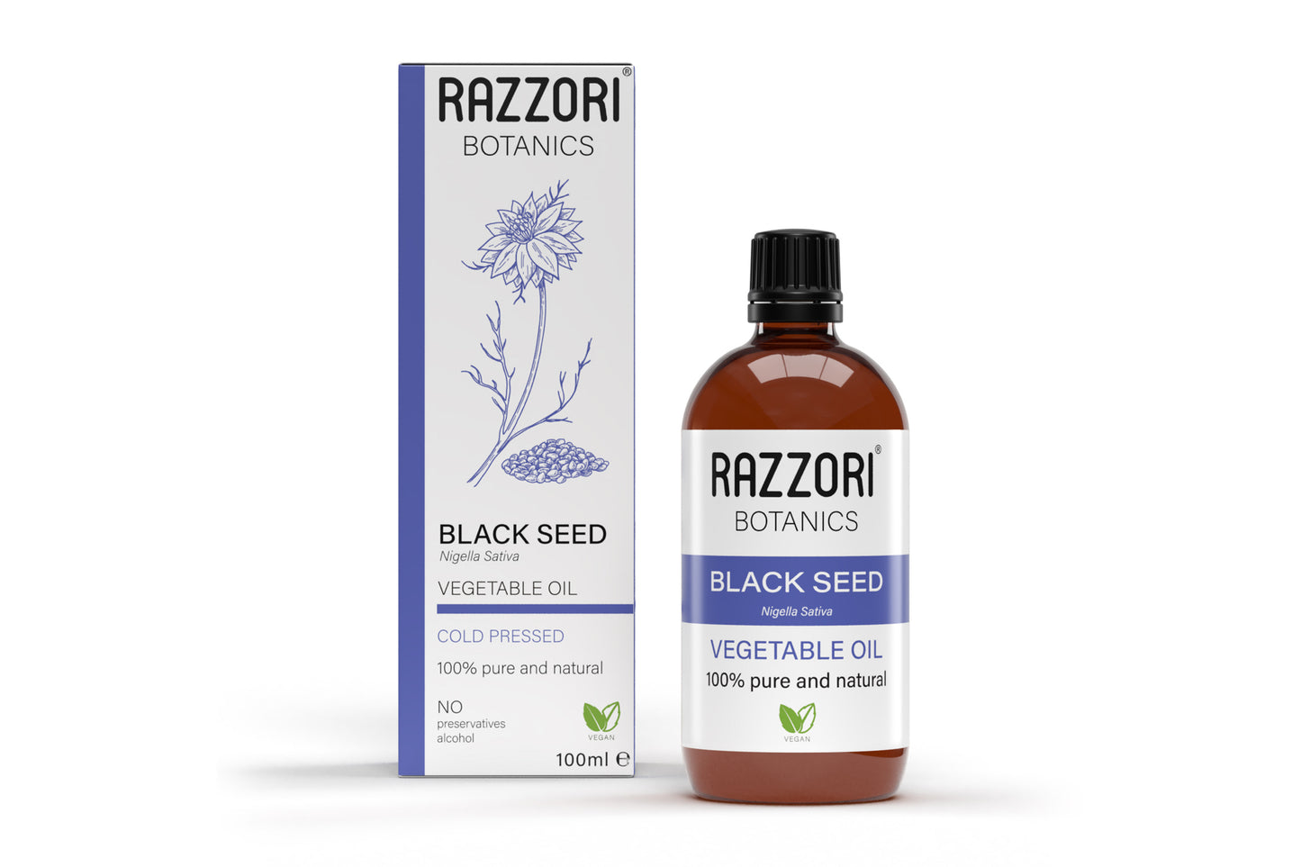 Black Cumin Seed Oil (Organic & Cold-Pressed) - Razzori