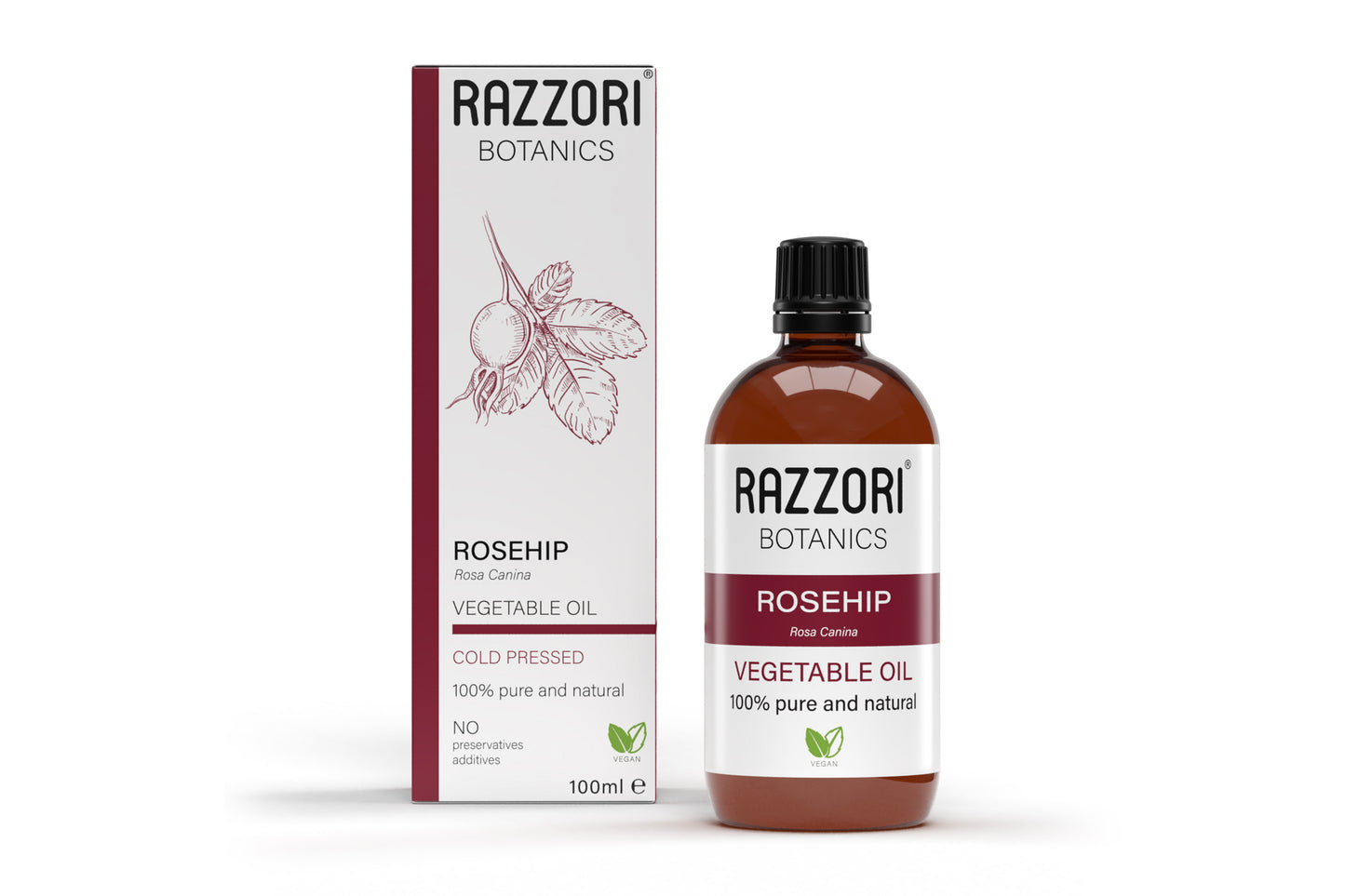 Rosehip Oil (Organic & Cold-Pressed) - Razzori