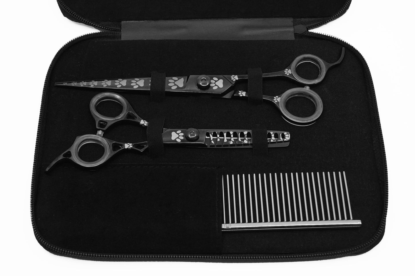 Pro Pet Shears - Set Black #01 - Razzori