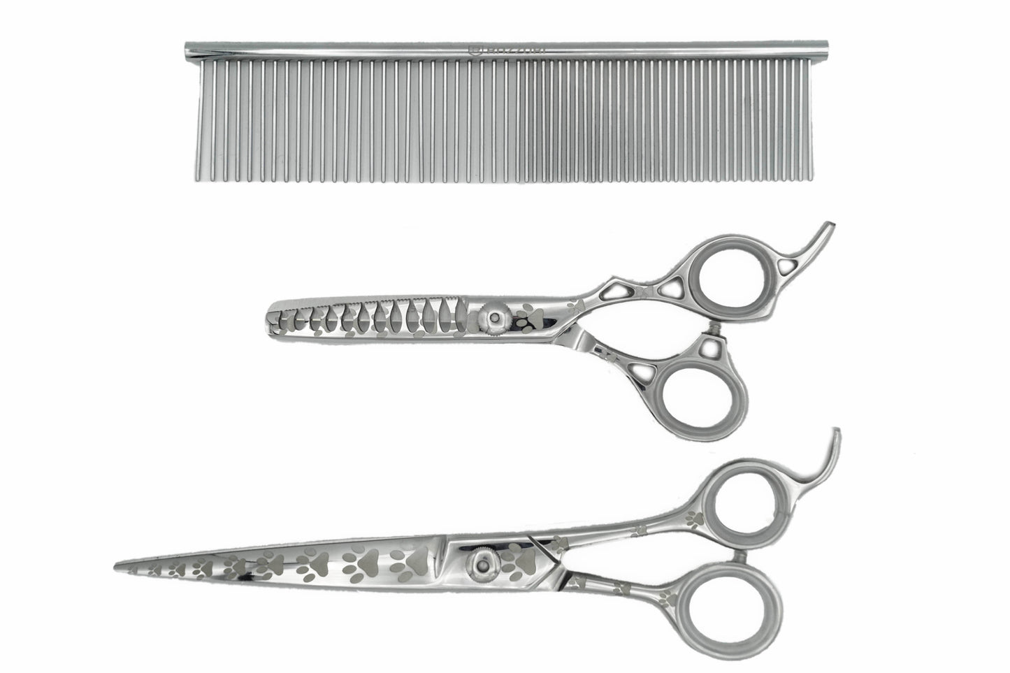 Pro Pet Shears - Set Silver #01 - Razzori