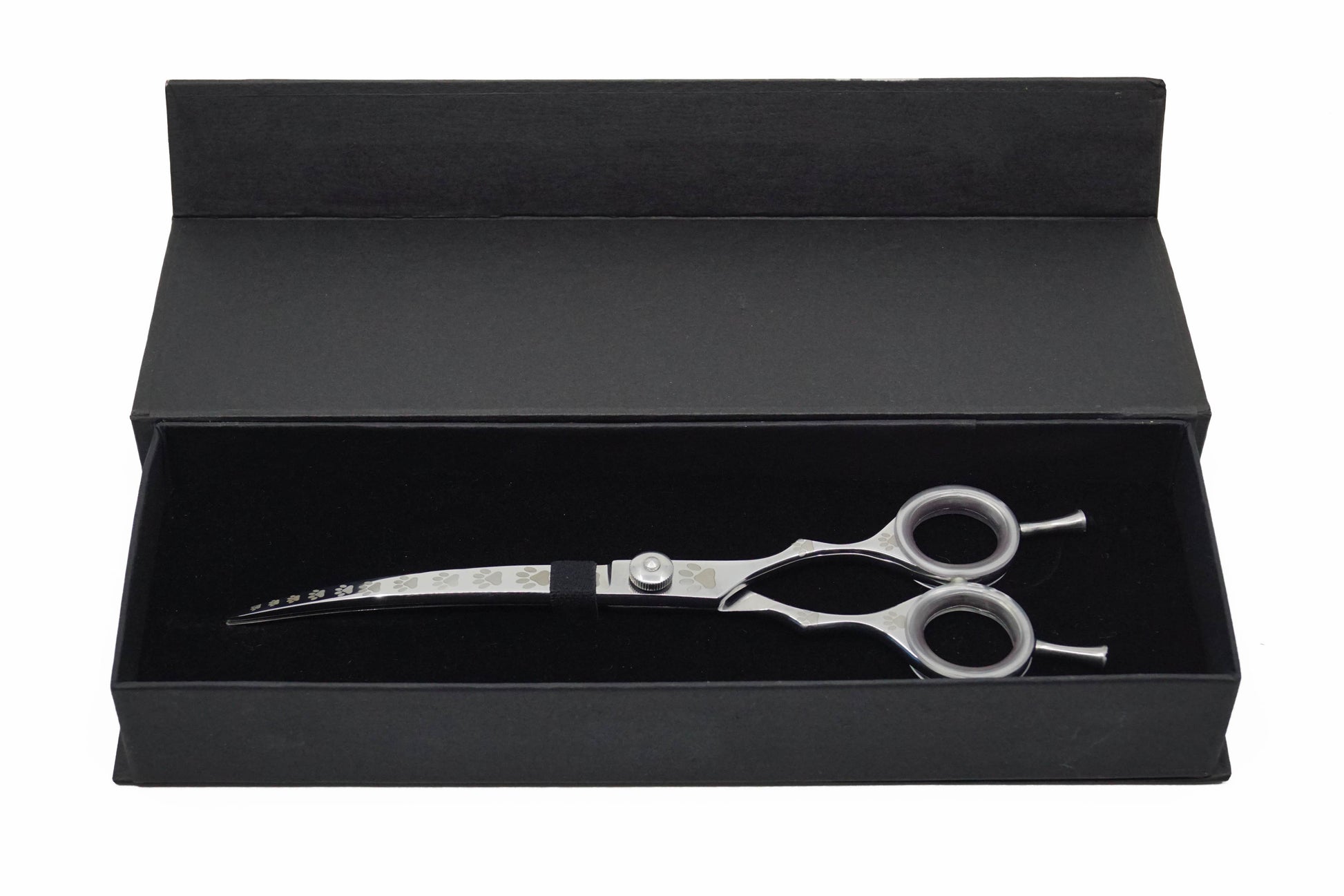 Pro Pet Shears - Silver Curved #01 - Razzori