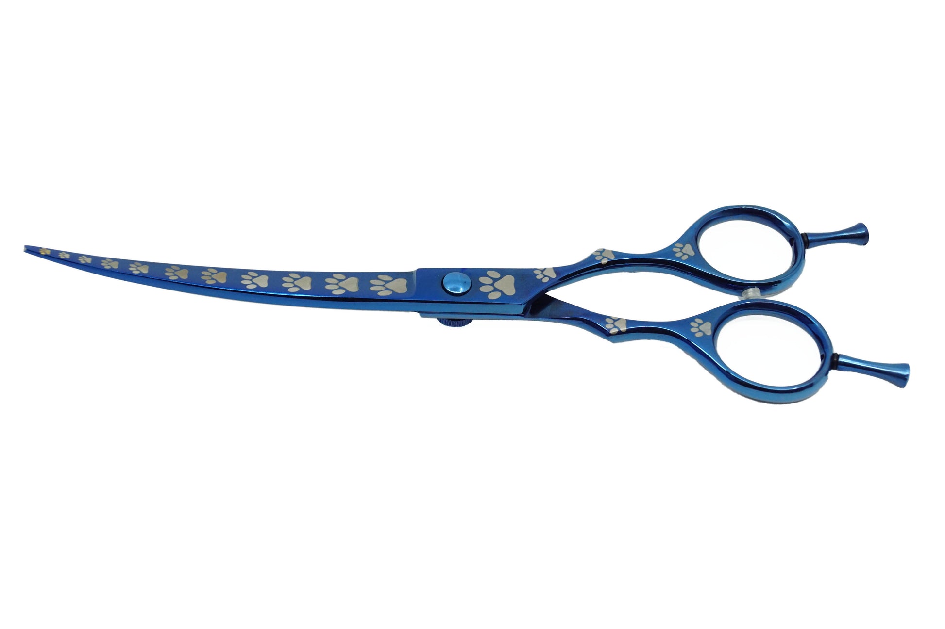 Pro Pet Shears - Blue Curved #01 - Razzori